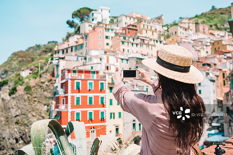 美丽的意大利古老村庄，利古里亚Cinque Terre图片素材