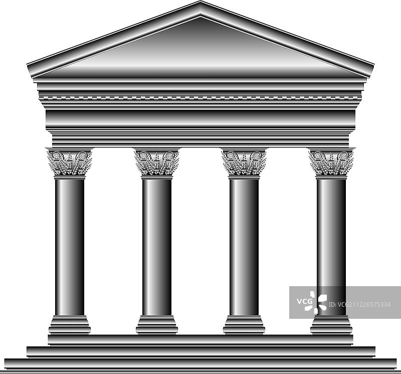 科林斯柱式的寺庙图片素材