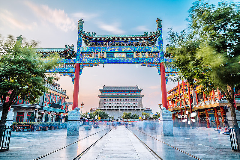 中国北京前门正阳门建筑图片素材