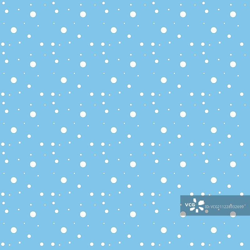 雪花无缝模式。下雪的背景。矢量插图。图片素材