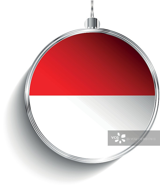 圣诞快乐，摩洛哥国旗银球图片素材