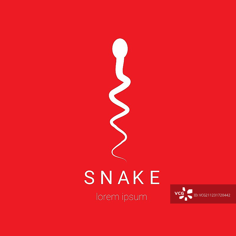 蛇牌标识设计元素简约图片素材