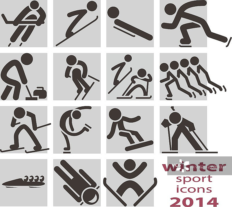 冬季运动图标图片素材