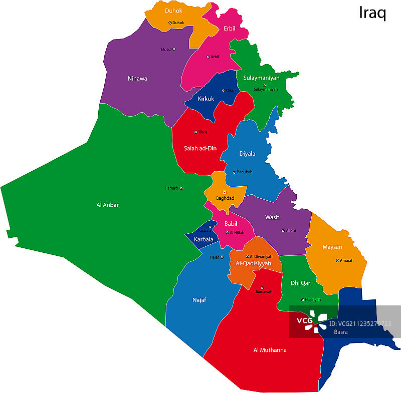 伊拉克的地图图片素材