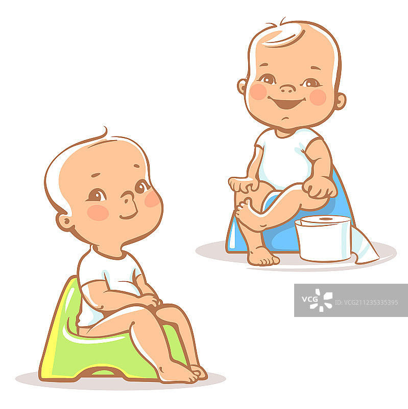 婴儿在厕所图片素材
