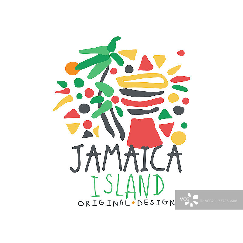 牙买加岛标志模板原创设计图片素材