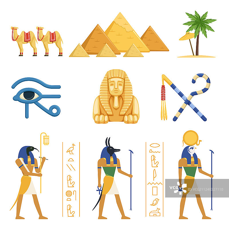 埃及树立了古埃及权力的象征图片素材