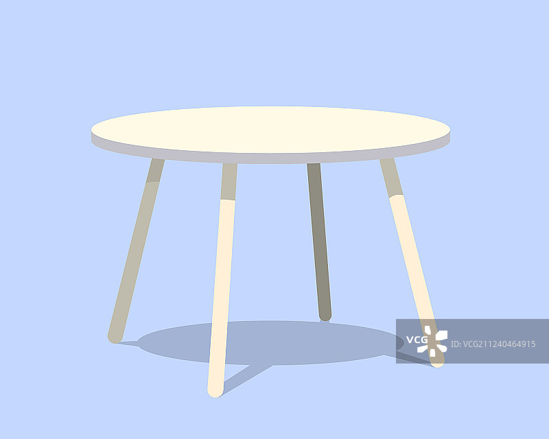 圆桌为现代客厅接待或图片素材
