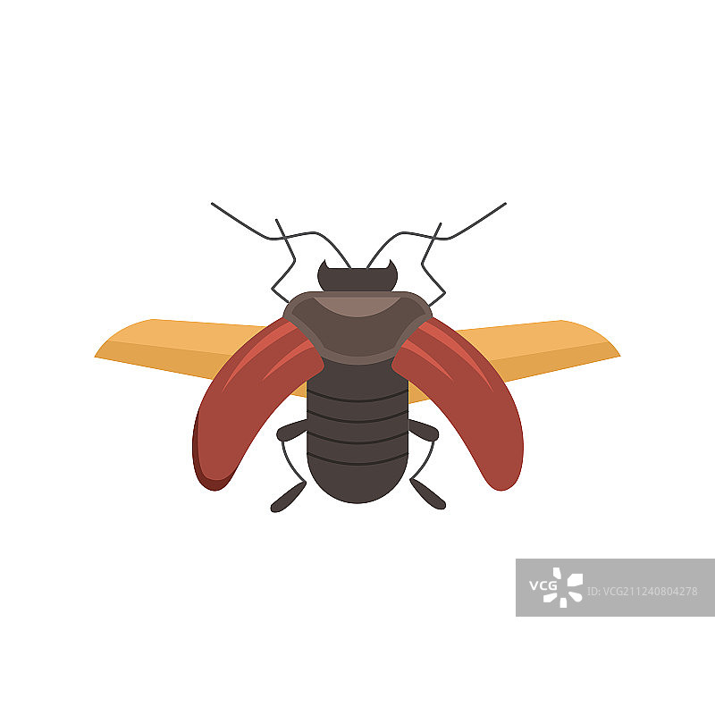 昆虫平面风格设计图标自然图片素材