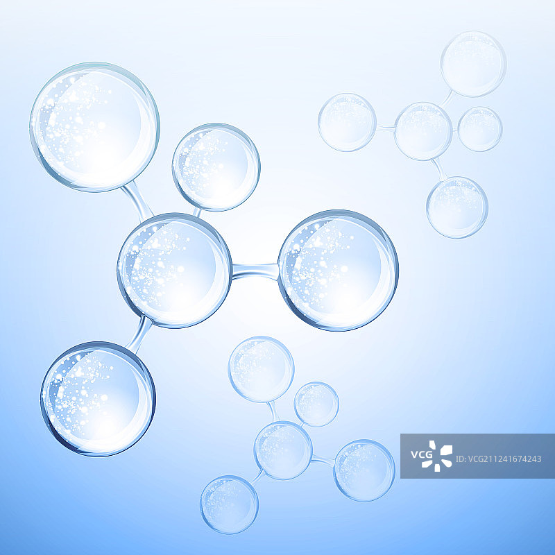 透明质酸或抽象分子设计图片素材