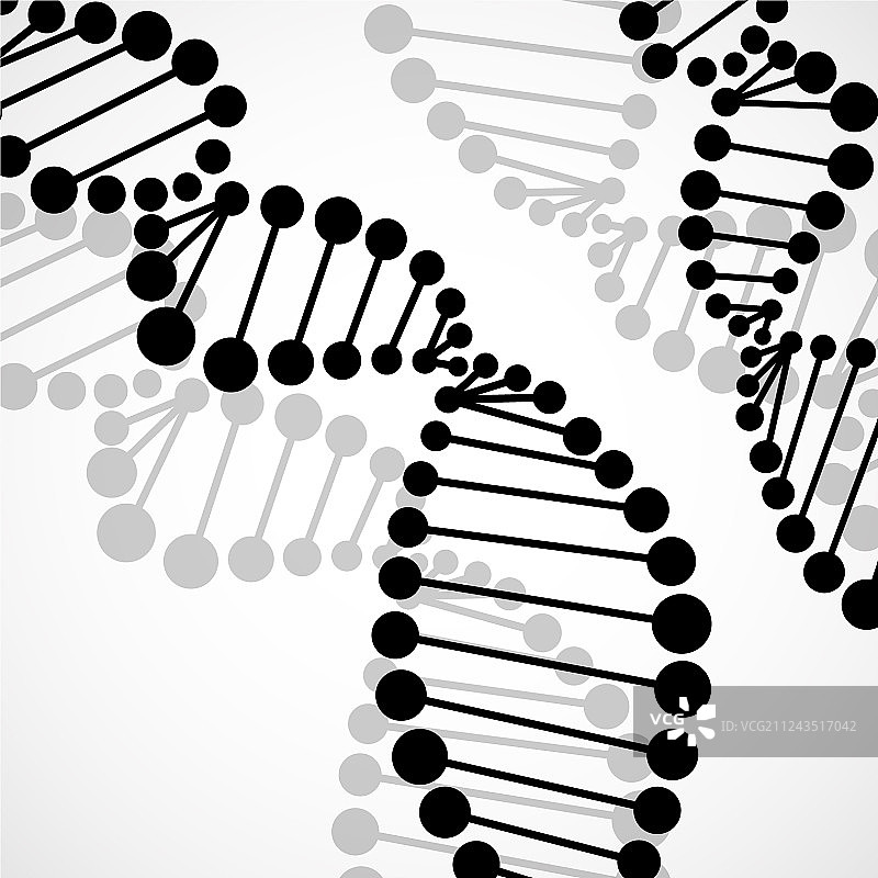 抽象螺旋DNA分子背景图片素材