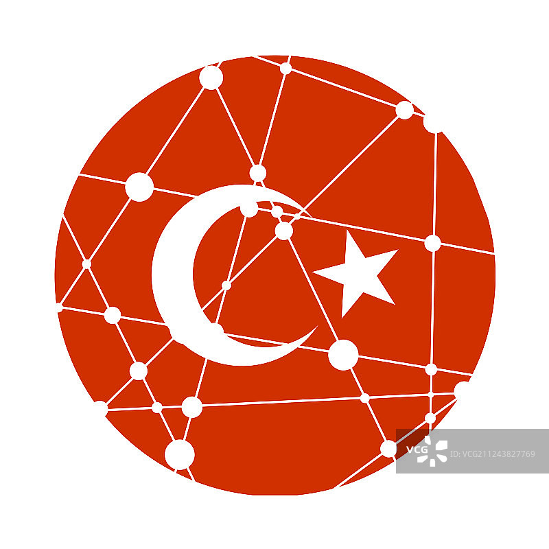 土耳其国旗的概念图片素材
