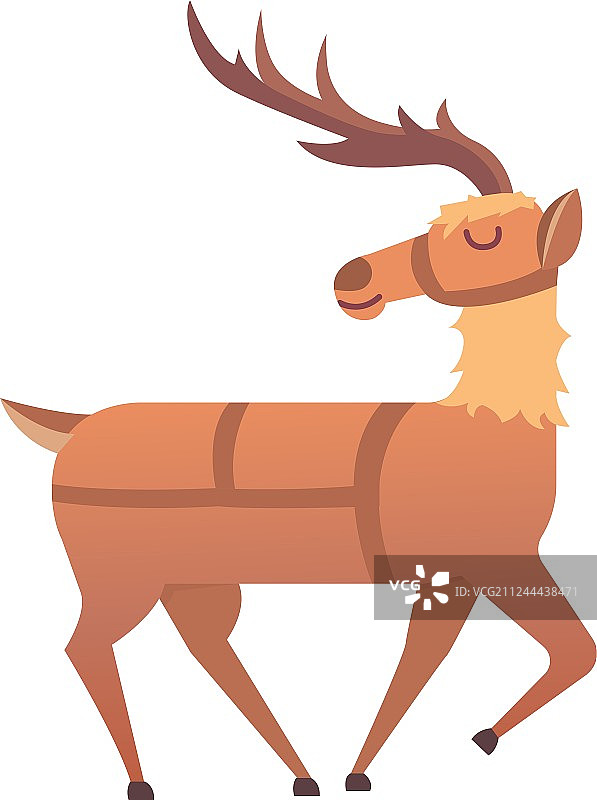 卡通鹿的动物图片素材