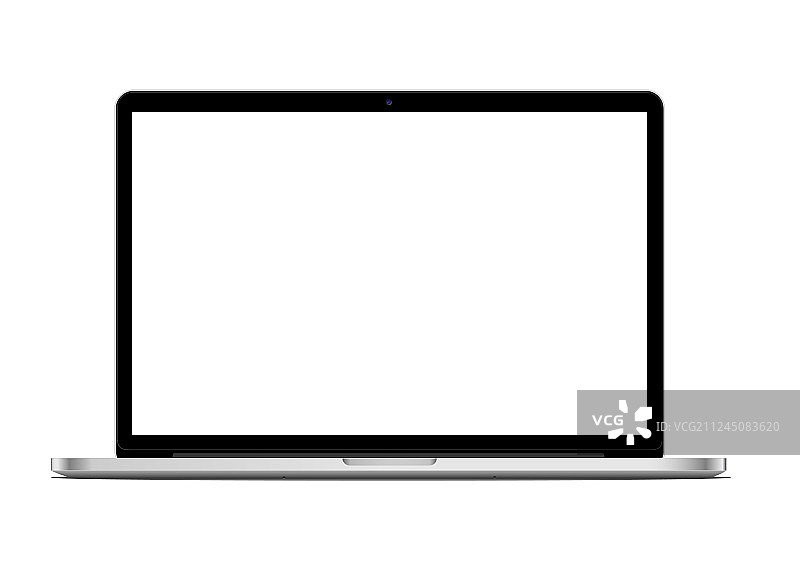 带空白屏幕的笔记本电脑模型图片素材