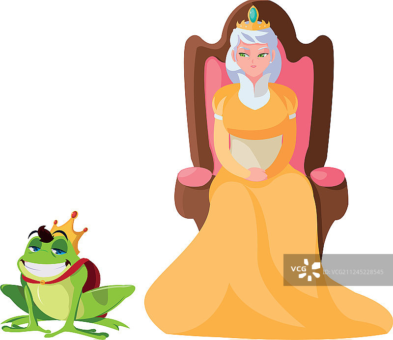 以癞蛤蟆王子为角色的王座女王图片素材