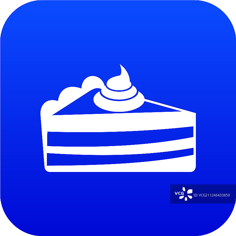 块蛋糕图标数字蓝色图片素材
