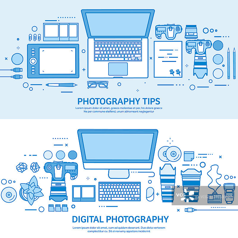 摄影工具照片编辑和照片拍摄图片素材