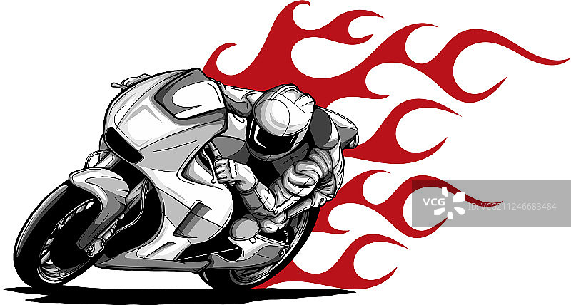 摩托车赛车运动图片素材