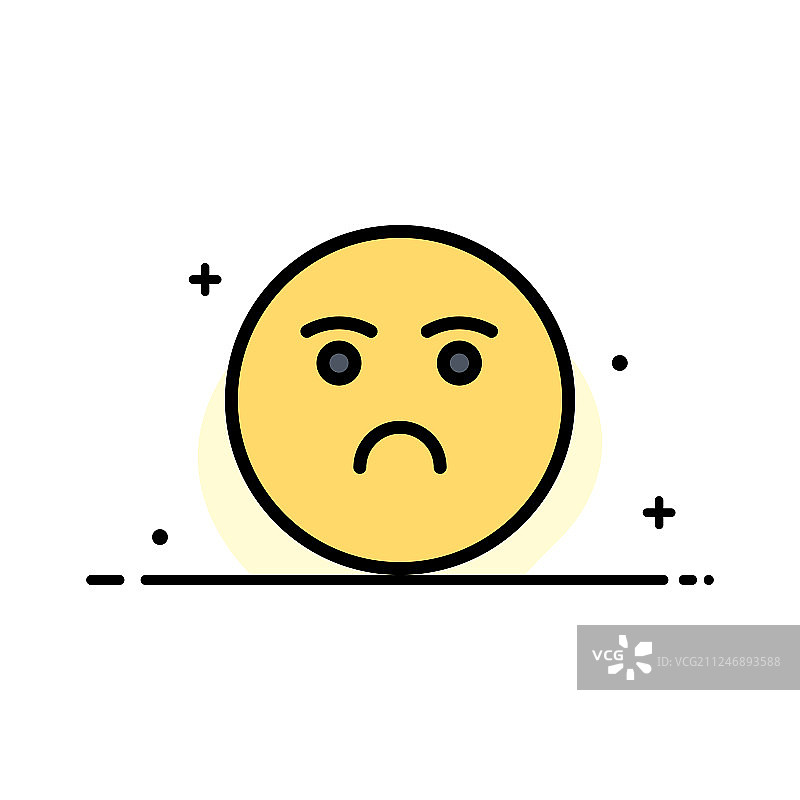 表情符号情感情感悲伤业务平线图片素材
