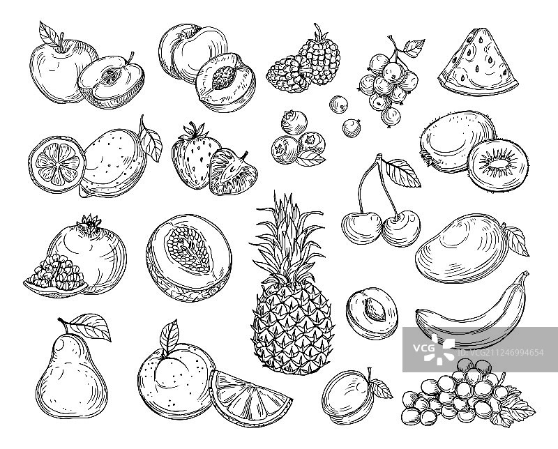 速生水果，草莓，蜜瓜，桃子，芒果图片素材