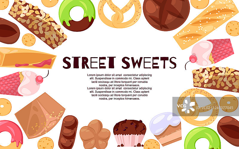 街头糖果横幅糖果图片素材