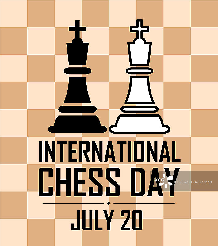 国际象棋日的棋牌背景图片素材