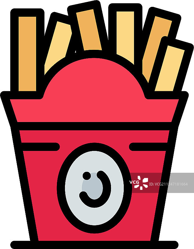 炸薯条快餐食品美国企业标志模板图片素材