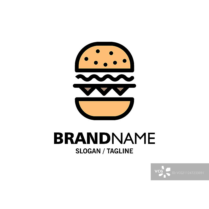 汉堡食品吃加拿大企业标志模板图片素材