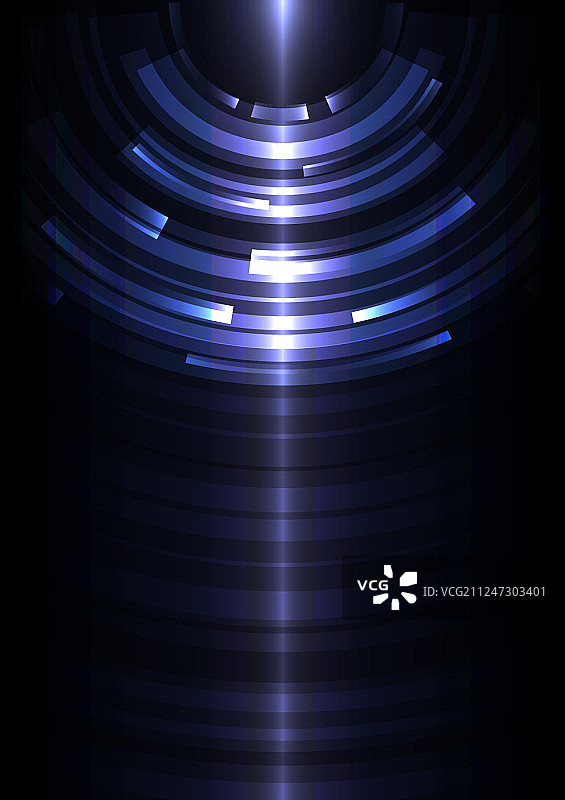 蓝圆数字抽象波层背景图片素材