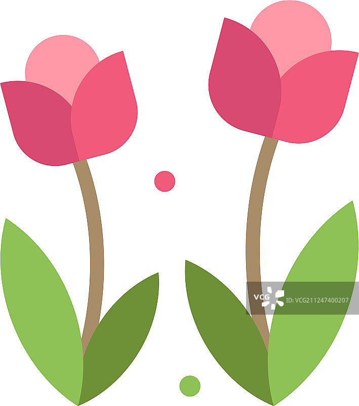 植物花自然玫瑰春平色图标图片素材