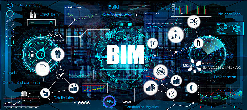 Bim横幅-建筑信息建模图片素材