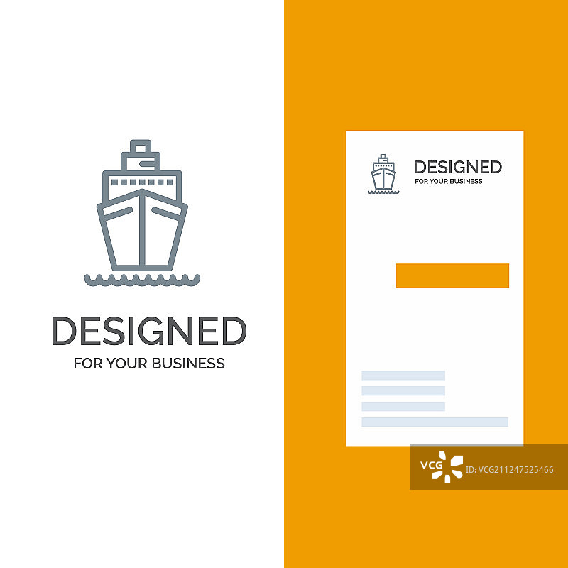 船、船、船灰色标志设计图片素材