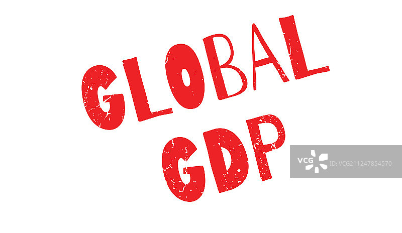 全球GDP橡皮图章图片素材