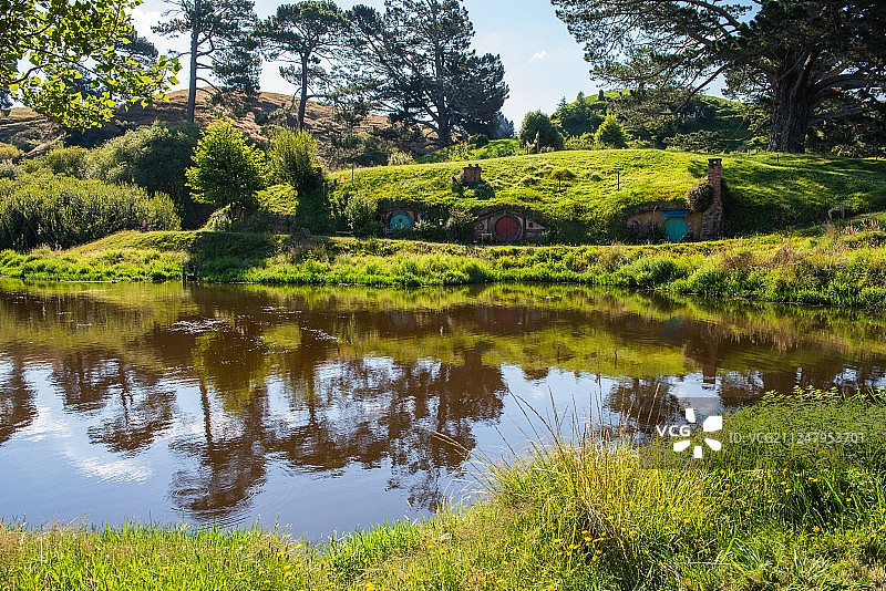 《魔戒》新西兰拍摄地霍比特村图片素材