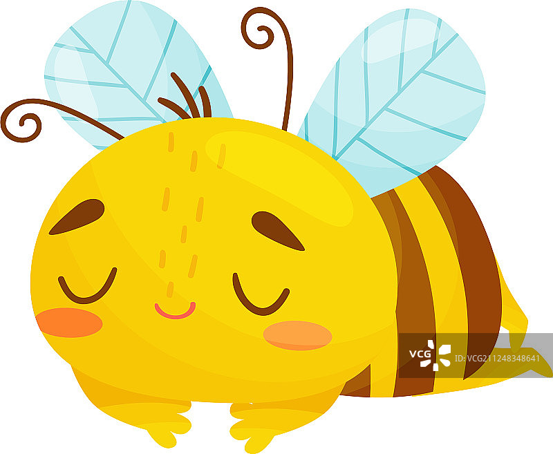 熟睡的蜜蜂将甜美的睡眠赋予了人类图片素材