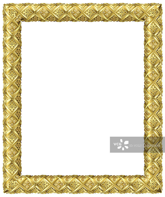 金色古典巴洛克画框图片素材