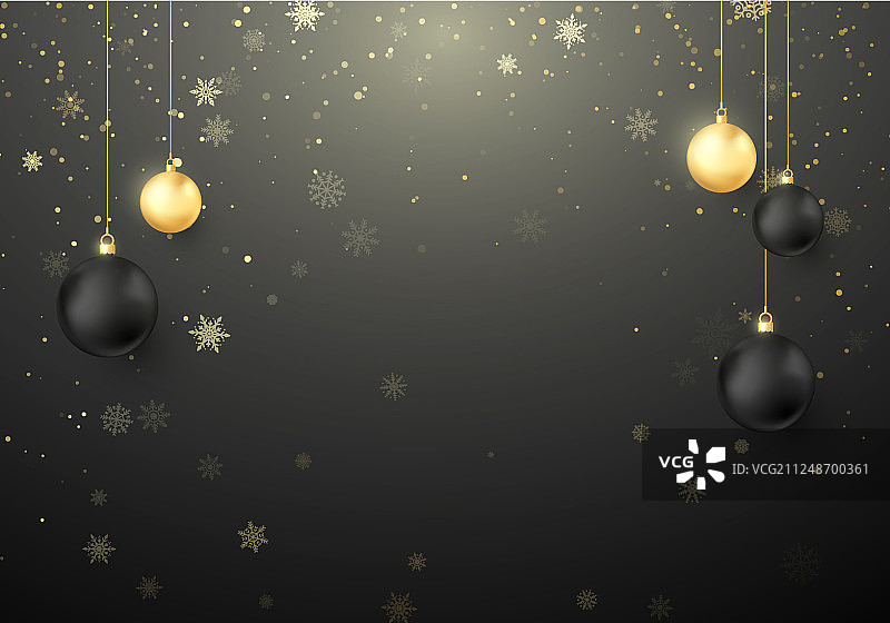 闪闪发光的圣诞背景和雪花图片素材
