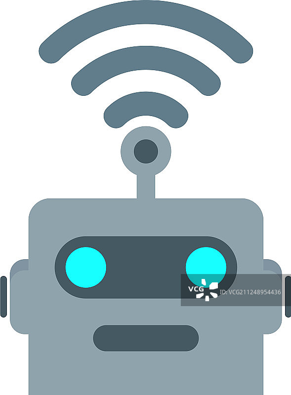 Wifi机器人logo图标设计图片素材