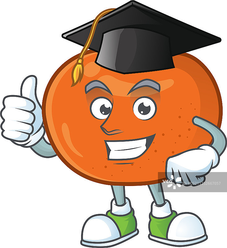 毕业彩橙甜卡通造型图片素材