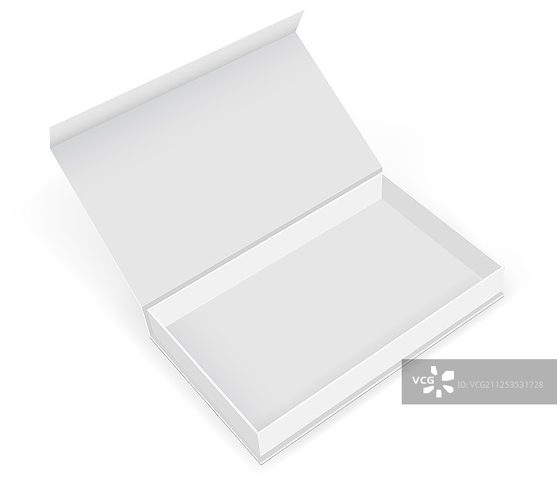 空纸板矩形礼品盒模型图片素材