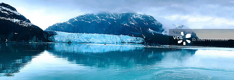 冰川视图，冰川湾，阿拉斯加，美国图片素材