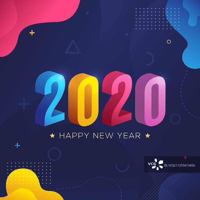 2020年新年快乐图片素材
