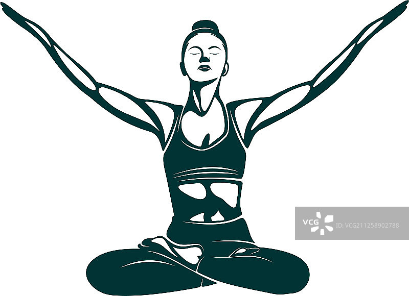 瑜伽标志设计模板保健美容spa图片素材
