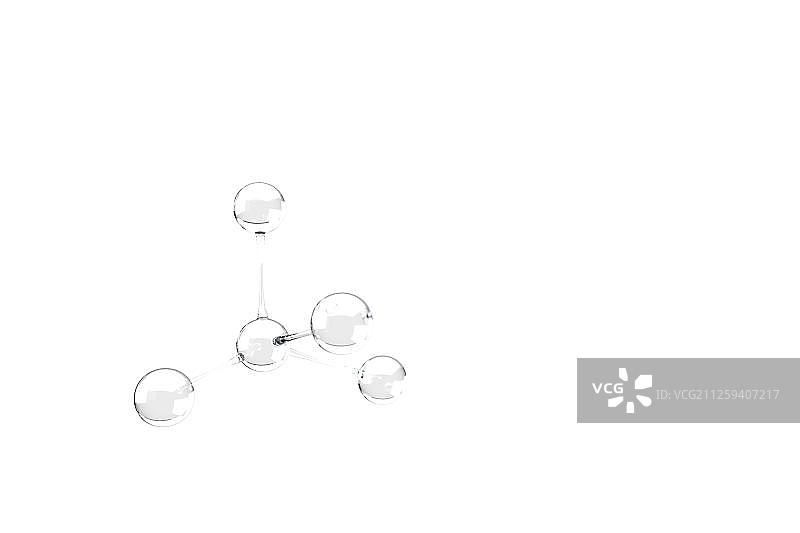 3D抽象分子图片素材