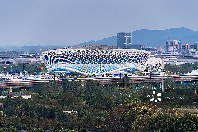 武汉光谷国际网球中心风景图片素材