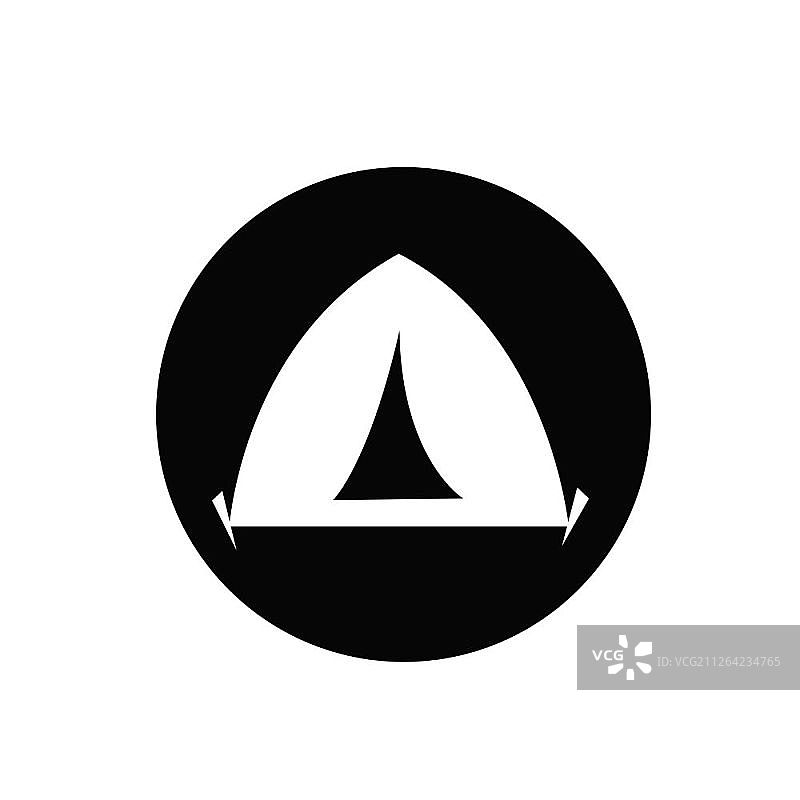 露营帐篷图标标志符号设计图片素材