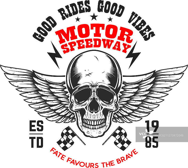 定制摩托车海报模板与翼图片素材
