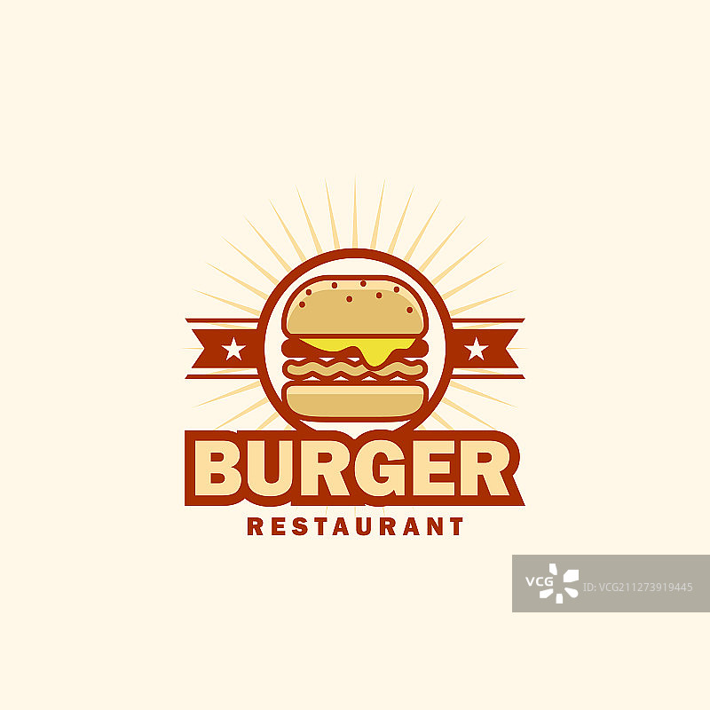 汉堡标志设计图片素材