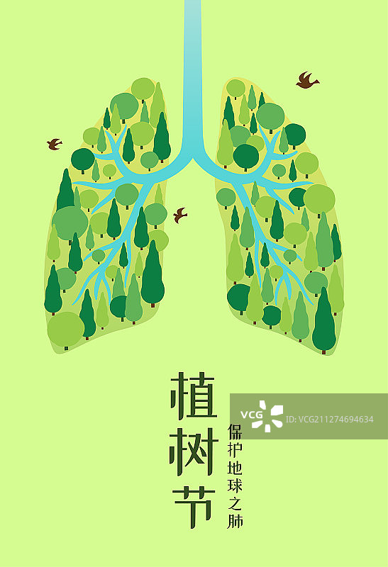 森林组成的地球之肺图片素材