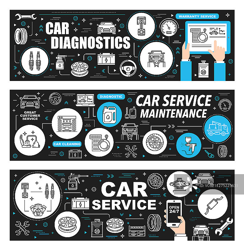 汽车诊断维修汽车维修服务图片素材